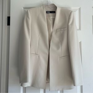 Ivory tailored blazer - Zara